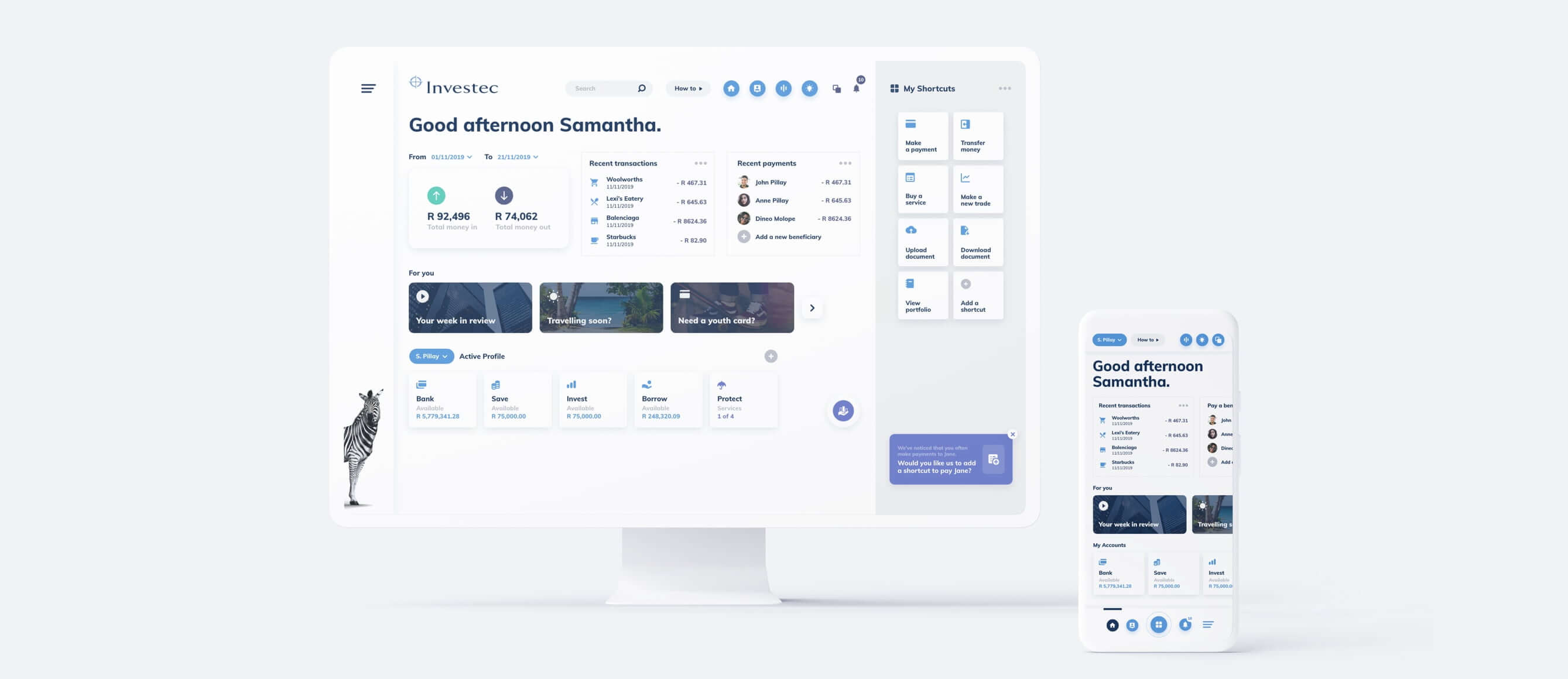 Investec Dashboard